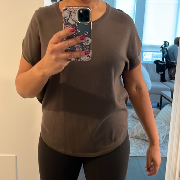 VINCE | NWOT Cashmere and Silk Short sleeve top - Picture 5 of 5
